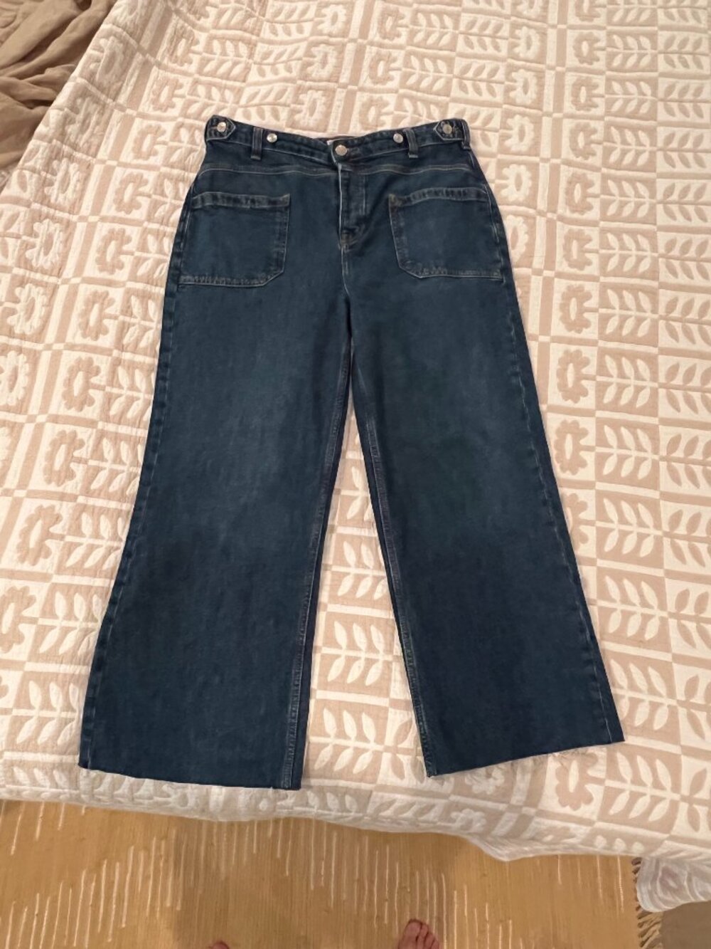 EUC Free People Wide Leg Jeans